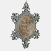 ムーンオーナメント満月クリスマスデコレーション スノーフレークピューターオーナメント (左)