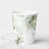 ムーンオーバーの葉テディベア 紙コップ (右)