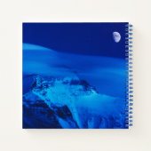 ムーンオーバーエベレストチベット、中国 ノートブック (裏面)