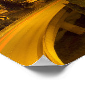 ムーンオーバーシアトルダウンタウンスカイライン ポスター (角)