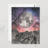 ムーンオーバーマウンテンレイク ポストカード (正面/裏面)