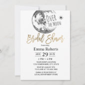 ムーンオーバー ミニマリスト ブライダルシャワー 招待状 (正面)