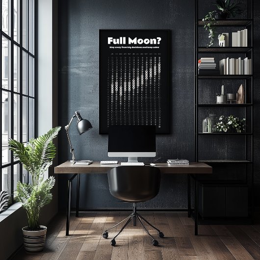 ムーンカレンダーでスケジューリングの決定 ポスター