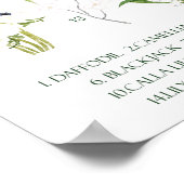 ムーンガーデンの水彩画 ポスター (角)