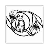 ムーンキャットフラワールナキャッツフローラムーンキャット ラバースタンプ (インプリント)