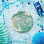 ムーンクラウズインスパイアドリーム引用文 ペーパープレート (パーティー)