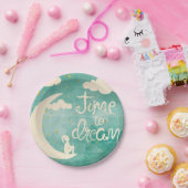 ムーンクラウズインスパイアドリーム引用文 ペーパープレート (パーティー)