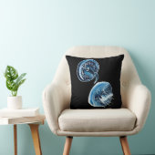 ムーンクラゲの水彩画 クッション (椅子)