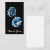 ムーンクラゲの水彩画 ノートカード (正面/裏面)