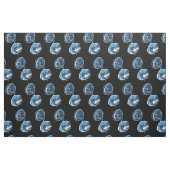 ムーンクラゲの水彩画 ファブリック (ファットクウォーター)