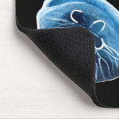 ムーンクラゲの水彩画 マウスパッド (コーナー)