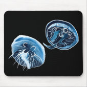 ムーンクラゲの水彩画 マウスパッド (正面)