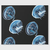 ムーンクラゲの水彩画 ラッピングペーパー (フラット)