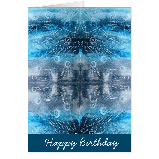 ムーンクラゲろうけつ染めプリント (正面)