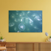 ムーンクラゲ キャンバスプリント (インサイチュ (リビング))