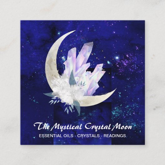 *~*ムーンクリスタルフローラブークエスト スクエア名刺 (正面)