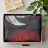 ムーンクリムゾンレッドホワイトウルフ 薄葉紙 (ギフト)