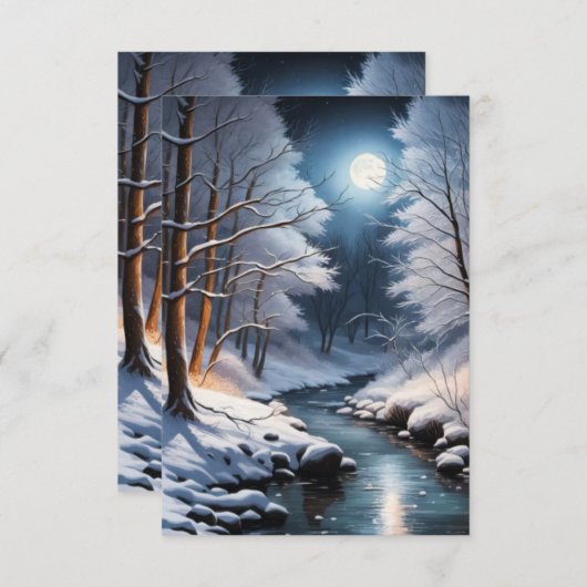 ムーンクリーク サンキューカード (正面/裏面)