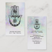 *~*ムーンクレーターズファティマレインボーのハンサハンドメイド 名刺 (正面/裏面)