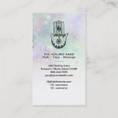 *~*ムーンクレーターズファティマレインボーのハンサハンドメイド 名刺 (裏面)