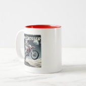 ムーンクロス – 宇宙ライダー月面モトクロス ツートーンマグカップ (正面左)