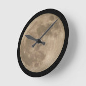 ムーンクロックフルムーンウォールクロック&デコール ラウンド壁時計 (傾斜)