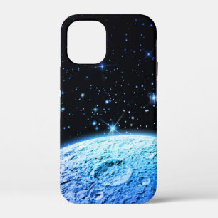 ムーンクールブルー銀河系宇宙スターズ iPhone 12 MINI ケース