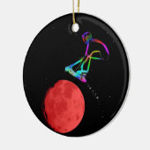 ムーングラバー – スタントスクーターライダー セラミックオーナメント (左)