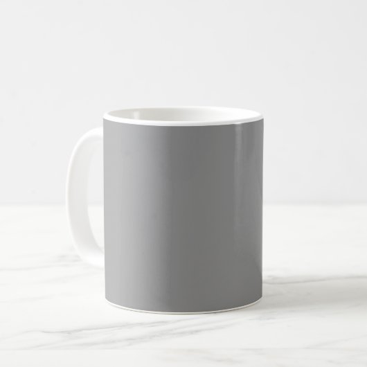 ムーングレイの無地カラー コーヒーマグカップ (正面左)