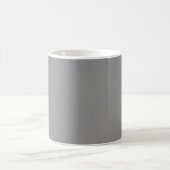 ムーングレイの無地カラー コーヒーマグカップ (中央)