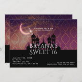 ムーングローアラビアンナイツモロッコスイーツ16 招待状 (正面/裏面)