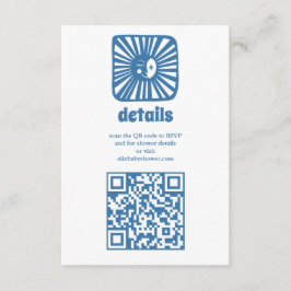 ムーングローボホモダンかわいいカスタム赤ちゃんシャワー エンクロージャーカード