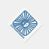 ムーングローボホモダンかわいいカスタム赤ちゃんシャワー スタンダードカクテルナプキン (角)