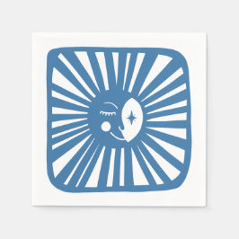 ムーングローボホモダンかわいいカスタム赤ちゃんシャワー スタンダードカクテルナプキン