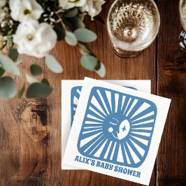 ムーングローボホモダンかわいいカスタム赤ちゃんシャワー スタンダードカクテルナプキン