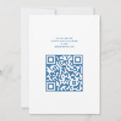 ムーングローボホモダンかわいいカスタムQRベビーシャワー 招待状 (裏面)