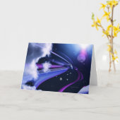 「ムーングロー #4」 カード (黄色い花)