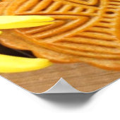 ムーンケーキと茶中国の、中秋フェスティバル2 ポスター (角)