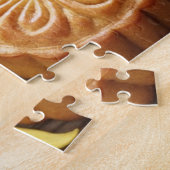 ムーンケーキと茶、中国の中秋フェスティバル ジグソーパズル (側面)