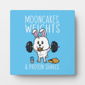 ムーンケーキ，重量とタンパク質のシェイク，ジおもしろいム フォトプラーク (正面)