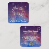 *~*ムーンコズミックネブラプラント女神フローラQR スクエア名刺 (正面/裏面)