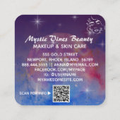 *~*ムーンコズミックプラント女神フローラQR スクエア名刺 (裏面)