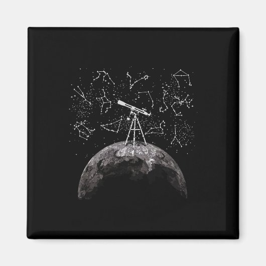 ムーンサイエンス - 天文学教師、宇宙物理学者、 マグネット (正面)