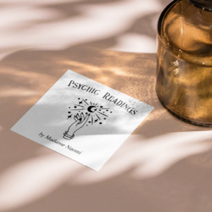 ムーンサイキック中パーム読の占い師 スクエア名刺