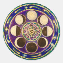 ムーンサイクルマンダラステッカー