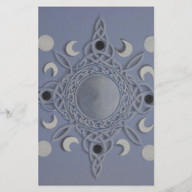 ムーンサイクル – ケルト結び目模様 (正面)