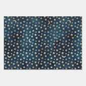 ムーンサン&スターラッピング紙シート ラッピングペーパーシート (正面2)