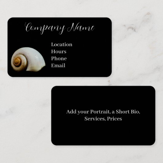 ムーンシェル 名刺 (正面/裏面)