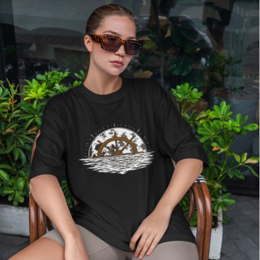 ムーンシップ操舵輪 Tシャツ