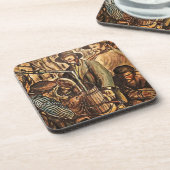 ムーンシナーがホワイト稲妻ウイスキー酒を作る コースター (左側)